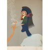 <p>Roberto Magalhães Fumante serigrafia manual 70x50 ass 1992 100/200</p>