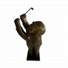 <p>Inos Corradin, Golfista, Escultura em bronze, 56 alt., Belas Artes</p>