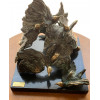 <p>Odette Eid, Revoada de Pássaros, Escultura em Bronze, 27cm alt, 30cm largura, Ass. Obs pess mais de 10kg</p>