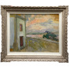 <p>Nivoulies de Pierrefort. Lateral da Igreja da Penha. Óleo sobre madeira. 69 x 89 cm. Medida total com a moldura: 95 x 115cm. Obra não assinada, mas com autenticação no verso de Sergio Telles. Este lote se encontra em São Paulo, no bairro da Barra Funda.</p>