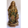 <p>33- Santana Caminhante. Madeira entalhada e policromada. 11 x 7 x 23 cm de altura</p>