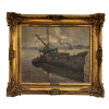 <p>Durval Pereira - Barcos - Óleo Sobre Tela - 73x60 - 1950 - Acie</p>