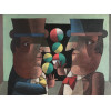 <p>Inos Corradin - Equilibristas - Óleo Sobre Tela - 60x80 - Ass.Verso</p>
