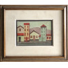 <p>Arnaldo Ferrari - Composição com Casas - Guache Sobre Cartão - 12,5x18 - Acie - Etiqueta Galeria Lordello e Gobbi</p>