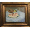 <p>Eugênio de Proença Sigaud - Natureza morta - Óleo Sobre Cartão Colado em Eucatex - Ass.inf.dir - 1935- 24x30</p>