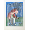 <p>Inos Corradin - Dançando na chuva - Serigrafia P/A - 70x50 - Acid</p>