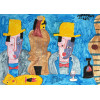 <p>Asfaduroff Nibbes - Figuras - Óleo Sobre Cartão - 50x70 - Acsd</p>