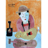 <p>Asfaduroff Nibbes - Figuras - Óleo Sobre Cartão - 50x70 - Acsd</p>
