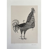 <p>Aldemir Martins - Galo - Serigrafia 4/100 - 50x35 - Acid - Edição Postuma</p>
