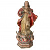 <p>Imagem em madeira representando Nossa Senhora da Conceição, peanha composta por três cabeças de anjo. Brasil ou Portugal, século XVIII. 53 cm.</p>