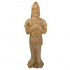 <p>Escultura em cerâmica com resto de policromia, representando Lokapala. Possivelmente Dinastia Tang. Peça de estudos arqueológicos. 44 cm.</p>