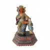 <p>Escultura em madeira policromada representando Santana Mestra com menina, com rostos em marfim. Portugal, provavelmente século XVIII. 41 x 29 x 20 cm.</p>