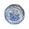<p>Prato em porcelana azul e branca. China, Dinastia Qing, Imperador Qianlong (1736- 1795) século XVIII. 23 cm.</p>