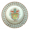 <p>Prato em porcelana Cia das &Iacute;ndias, decora&ccedil;&atilde;o Fam&iacute;lia Rosa. China, Qing, Qianlong (1736 - 1795). 23 cm.</p>