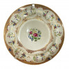 <p>Prato em porcelana Cia das &Iacute;ndias, decora&ccedil;&atilde;o Fam&iacute;lia Rosa. China, Qing, Jiaqing (1796- 1820) s&eacute;culo XIX. 20 cm.</p>