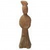 <p>Figura chinesa representando atendente. China, a maneira Tang, possivelmente do período. 32 cm. Peça de estudos arqueológicos.</p>