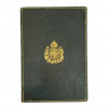 <p>Capa de couro decorada com brasão imperial do século XIX. 18 x 13 cm.</p>