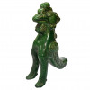 <p>Escultura em cerâmica representando pássaro, esmaltada em verde. A maneira da Dinastia Ming, possivelmente do período. Apresenta selo do Antigo Leilão Leoni. 29 x 23 x 10 cm.</p>