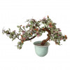 <p>Jardineira em porcelana na cor celadon com árvore e diversas pedras representando flores e galhos. China, século XX. 34 x 50 cm.</p>