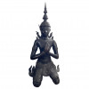 <p>Grande escultura em bronze. Tailândia, século XX. 80 x 34 x 25 cm.</p>