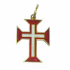 <p>Ordem de Cristo. Pingente em ouro e esmalte. 2,4 gramas.</p>
