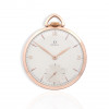 <p>Omega - Caixa de metal com acabamento e ouro rosa. Cerca de 44mm de diâmetro. Movimento com corda e ajuste pela coroa (stem-set). Mostrador esmaltado. Fabricado na Suíça.</p>