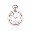 <p>Louis Roskopf - Relógio de Bolso, caixa de metal prateado. Cerca de 42mm de diâmetro. Movimento com corda e ajuste pela coroa (pin-set). Mostrador de porcelana. <em>Observação: os relógios são peças antigas destinadas a fins de colecionismo. Não é garantido o funcionamento, considerando o tempo de fabricação e o caráter histórico das peças. </em></p>