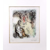 <p>MARC CHAGALL - “La Bénédiction de Jacob” (A Bênção de Jacó), 1979. Litografia em cores sobre papel Japon nacré, assinada e numerada a lápis 39/50, pertencente à série bíblica criada na fase madura do artista. La Bénédiction de Jacob ilustra um dos episódios mais poéticos do Antigo Testamento, tratado por Chagall com sua linguagem onírica e espiritual. Dimensões da imagem: 37,8 × 32 cm. Dimensões da montagem: 44 × 37 cm. Assinatura: A lápis no canto inferior direito.</p>