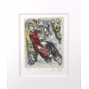 <p>MARC CHAGALL - “Le Roi David à la Lyre” (O Rei Davi à Lira), 1979. Litografia em cores sobre papel Japon nacré, assinada e numerada a lápis 25/50, pertencente à série bíblica publicada pela Éditions Maeght em 1979, impressa pelo Atelier Mourlot, em Paris. A obra retrata o Rei Davi tocando sua lira — figura simbólica da inspiração e da ligação entre o humano e o divino. Dimensões da imagem: 42 × 32 cm Assinatura: A lápis no canto inferior direito</p>