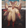 <p>GRUBER, MÁRIO - Fantasiado. OST. 77 x 67 cm. (OBRA NÃO ASSINADA)</p>