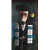 <p>INOS CORRADIN - Rabino. OST. Ass. CID. Déc. 1980. 120 x 57 cm. Cachet da Galeria Toulouse. Acompanha certificado de autenticidade emitido por Sandro Corradin (filho do artista).</p>