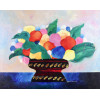 <p>ALDEMIR MARTINS - Vaso de flores. Acrílica sobre tela. Datado 1989. Possui etiqueta da Dan Galeria no verso. 80 x 100 cm.</p>