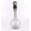 <p>Garrafa de vidro artístico com tampa. 73 cm (altura).</p>