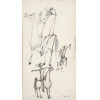 <p>Aldemir Martins - Cangaceiro - Nanquim s/ papel, 40 x 21 cm, ass. inferior direito, dat. 1967. Acompanha certificado emitido por Pedro Martins</p>