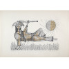 <p>Aldemir Martins - Cangaceiro, Serigrafia, 66 x 96 cm, ass. inferior direito, dat. 1965, tiragem 25/100</p>