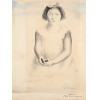 <p>Cândido Portinari - Menina Sentada, Litografia Aquarelada s/ papel, 33 x 24 cm, ass. inferior direito, H.C. Com etiqueta do antigo leilão da Bolsa de Arte do Rio de Janeiro no verso</p> <p>Cândido Portinari - Menina Sentada, Litografia Aquarelada s/ papel, 33 x 24 cm, ass. inferior direito, H.C. Com etiqueta do antigo leilão da Bolsa de Arte do Rio de Janeiro no verso</p>