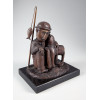 <p>Inos Corradin - Pescador com Cachorro, Escultura em bronze, 21 x 18 x 13 cm, assinado, dat. 2008, tiragem 8/100. Acompanha certificado emitido pelo artista</p>