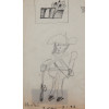 <p>Aldemir Martins - Cangaceiro - Lápis s/ papel, 14,6 x 8,4 cm, ass. inferior esquerdo. Acompanha certificado de autenticidade do Pedro Martins</p>