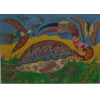 <p>Garcia, 71 - OST - Discípulo de Chico da Silva. Mede 50cm x 70cm.</p>