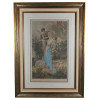 <p>Hans Zatzka - Reprodução - Love Awakening - Inglesa, emoldurada. Mede 66cm x 40cm.</p>