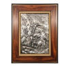 <p>A. Carvalhaes - Placa de metal em relevo - Cena de Dom Quixote. Mede 70cm x 50cm.</p>