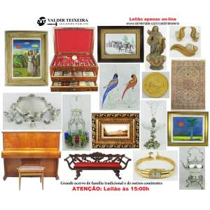 Galeria Valdir Teixeira - ATENÇÃO: INÍCIO ÀS 15:00H, TERÇA-FEIRA - GRANDE LEILÃO DE MAIO (3 DIAS)