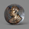 <p>SANTO ANT&Ocirc;NIO MARIA CLARET por MIGUEL LANGONE - Medalh&atilde;o em Bronze - D&eacute;cada de 1930 - Assinado pelo Escultor Italiano Miguel Langone (14/04/1892-?) - Placa Circular em Bronze com Imagem do Santo Bispo e Confessor - 21 cm de Di&acirc;metro. Pe&ccedil;a: Medalh&atilde;o / placa circular em bronze / bronze fundido / bronze patinado - Santo Ant&ocirc;nio Maria Claret - por Miguel Langone - escultor italiano radicado no Brasil - d&eacute;cada de 1930 - obra assinada - escultura em alto relevo: 1) anverso / frente - busto em perfil &agrave; esquerda - Santo Ant&ocirc;nio Maria Claret - santo cat&oacute;lico - bispo e confessor - vestindo batina com bot&otilde;es e sobrepeliz / mozeta - solid&eacute;u / zucchetto / barrete episcopal na cabe&ccedil;a - nariz aquilino - express&atilde;o serena - contorno com c&iacute;rculo duplo / aur&eacute;ola / moldura circular incisa - fundo texturizado / granulado - borda espessa - p&aacute;tina marrom escura / acobreada / bronze envelhecido com brilho nas &aacute;reas altas - verso liso com p&aacute;tina, 2) obra do escultor Miguel Langone - 14/04/1892 - ? - escultor e gravador italiano - imigrou para o Brasil em 1910 - fundou a Ind&uacute;stria Metal&uacute;rgica Langone S/A - Rua Pedro &Aacute;lvares Cabral 85 - bairro da Luz - S&atilde;o Paulo - especialista em medalhas e placas comemorativas - autor da famosa medalha do combatente da Revolu&ccedil;&atilde;o de 1932 - medalha comemorativa do IV Centen&aacute;rio da Coloniza&ccedil;&atilde;o do Brasil e S&atilde;o Vicente - homenageado com rua em S&atilde;o Paulo com seu nome. DA DEVO&Ccedil;&Atilde;O: Santo Ant&ocirc;nio Maria Claret - sacerdote cat&oacute;lico espanhol - 1807-1870 - arcebispo de Cuba / Santiago de Cuba - confessor da Rainha Isabel II da Espanha - fundador da Ordem dos Padres Claretianos / Congrega&ccedil;&atilde;o dos Filhos do Imaculado Cora&ccedil;&atilde;o de Maria em 1849 - canonizado em 1950 pelo Papa Pio XII - festa lit&uacute;rgica 24 de outubro - padroeiro dos tecel&otilde;es e dos mission&aacute;rios claretianos - devo&ccedil;&atilde;o claretiana no Brasil. Medidas: 21 cm de di&acirc;metro x 0,8 cm espessura aprox. - Placa circular bronze 21 cm - Miguel Langone - Santo Ant&ocirc;nio Maria Claret Material: Bronze fundido - medalh&atilde;o em bronze patinado - d&eacute;cada de 1930 - assinado Miguel Langone</p>