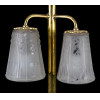 <p>MULLER FRERES - LUNEVILLE. <br />Lumin&aacute;ria para duas luzes, c&uacute;pulas em Frosted Glass de motivo geometrizado. Base em bronze dourado e cobre, trabalhados em relevo. Altura: 86cm.<br /><br />VERRERIE D'ART MULLER FR&Egrave;RES, LUNEVILLE 1919.<br />Eug&egrave;ne Muller (1883-1914), D&eacute;sir&eacute; Muller (1877-1952) et Henri Muller (1868-1936).<br />Henri & D&eacute;sir&eacute; aprendem seu of&iacute;cio trabalhando como alunos de Gall&eacute; e por volta de 1895 criam sua pr&oacute;pria oficina em Luneville.<br />Em 1896, toda a fam&iacute;lia Muller (pai, m&atilde;e e filhos) vive em Nancy. Camille trabalha no Daum's, Baccarat e finalmente vai para S&egrave;vres. Eugene, Victor e Pierre se juntam &agrave; oficina do Galle.<br />Em 1900, Henri aluga espa&ccedil;o dentro da vidraria Croismare e transfere para l&aacute; algumas das oficinas da Rue Sainte-Anne em Luneville<br />Em 1919 Henri e D&eacute;sir&eacute; compram a maioria das a&ccedil;&otilde;es da vidraria de Hinzelin e criam &ldquo;Les Grandes Verrerie et Cristalleries de Croismare&rdquo;.<br />Ao mesmo tempo, eles criam a nova empresa &ldquo;Verrerie d'Art Muller Fr&egrave;res&rdquo; para dar um nome &agrave; sua atividade em Luneville.<br /><br />******REFAZER FOTO********<br /><br /><br /></p>