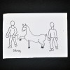 SYLVIO PINTO (1918-1997)<br />DOIS TREINADORES E UM CAVALO.<br />MED: 16 X 11