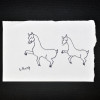 SYLVIO PINTO (1918-1997)<br />Duas cabras<br />MED: 11 X 16