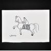 SYLVIO PINTO (1918-1997)<br />montaria bacheiro listrado<br />MED: 10 X 15