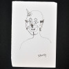 SYLVIO PINTO (1918-1997)<br />Palhaço chapéu cônico.<br />MEd:16 X 11