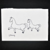 SYLVIO PINTO (1918-1997)<br />DOIS CAVALOS<br />MED: 11 X 16