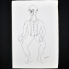 SYLVIO PINTO (1918-1997)<br />Palhaço com suspensórios.<br />MED: 23 X 16